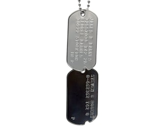 James Bucky Barnes & Steven Rogers Dog Tags: WWII Military Prop Replica