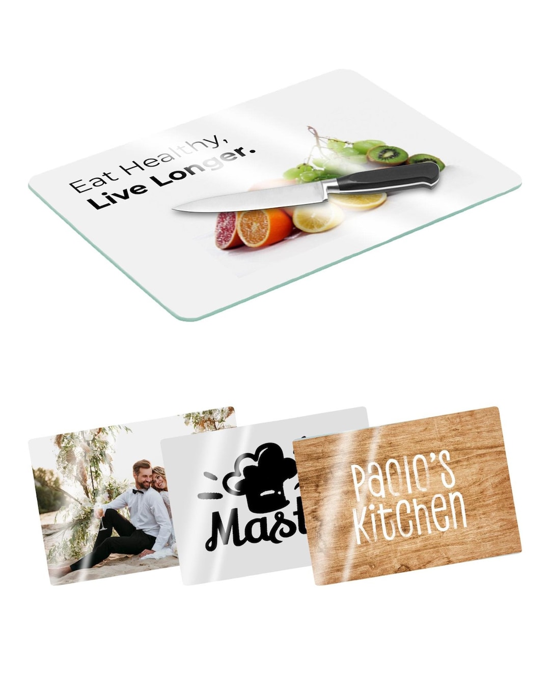 PERSONALISED Smooth Surface Toughened Glass Chopping Board Edge To Edge personalised-smooth-surface-toughened-glass-chopping-board-edge-to-edge
