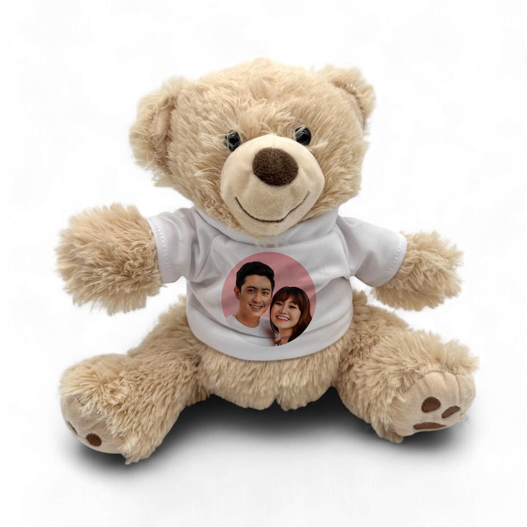 Personalised Teddy Bear With Custom T-shirt | Plush Keepsake | Unique ...