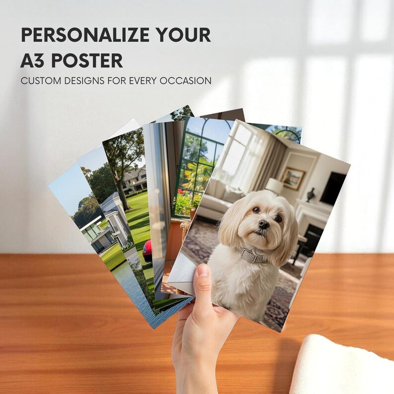Personalised A3 Aluminium Photo Poster • Custom Metal Print • Glossy ...