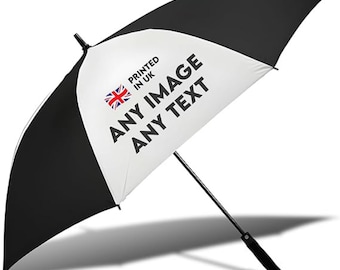 Personalized Photo Umbrella: Custom All-Weather Rain Gear, UK Made
