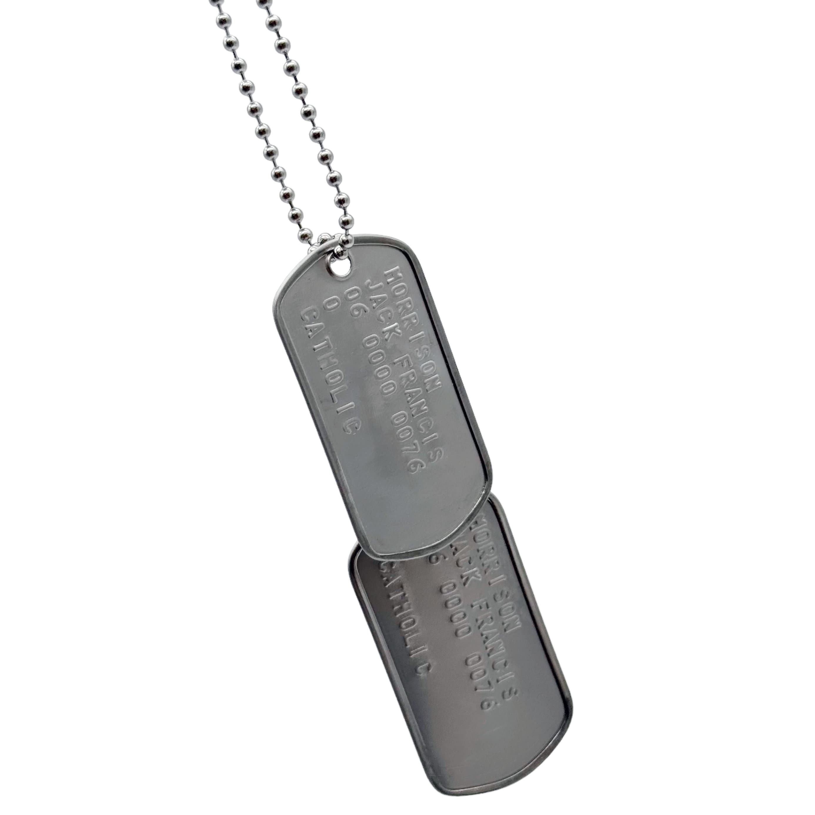 ソルジャー76 ドッグタグ ネックレス - 小道具レプリカ ステンレス