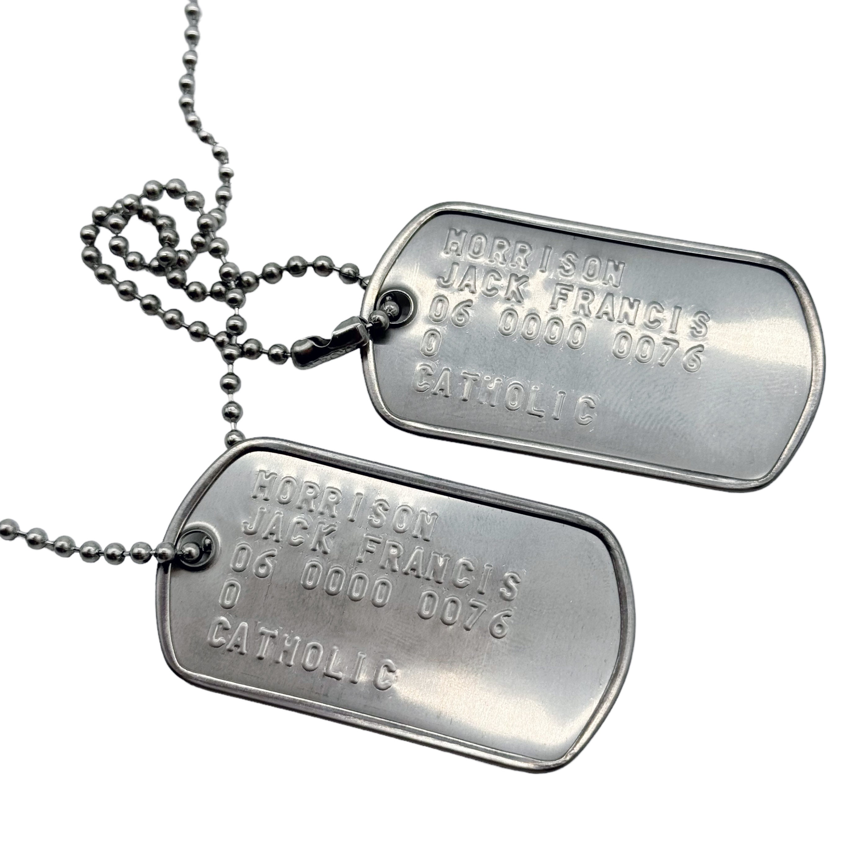 ソルジャー76 ドッグタグ ネックレス - 小道具レプリカ ステンレス