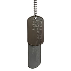 Death Stranding Inspired Dog Tags: CLIFFORD UNGER Replica Stainless Steel Cosplay Pendants with Chains Necklace