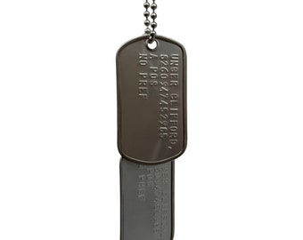 Death Stranding Inspired Dog Tags: Clifford Unger Stainless Steel Pendants