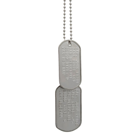 Stainless steel Military Dog Tag Chain type3