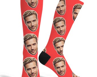 Personalized Photo Socks: Custom Face Print, Breathable Quick Dry Anti-Slip Comfort UK Made