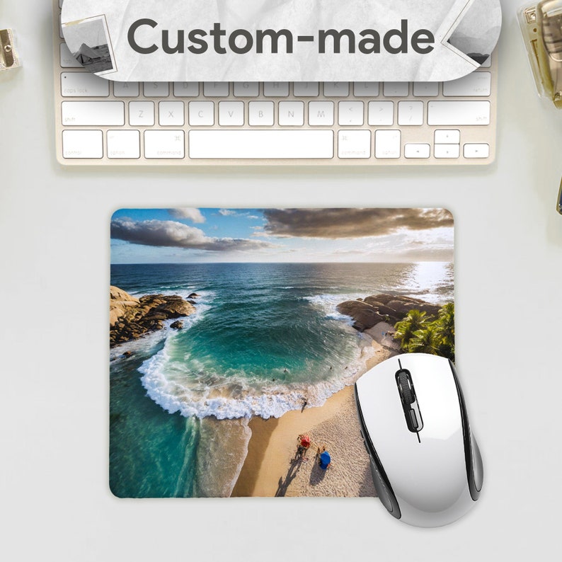 Personalised Custom Your Picture Computer Mousemat Mouse Pad Extra Thick Rubber zdjęcie 6