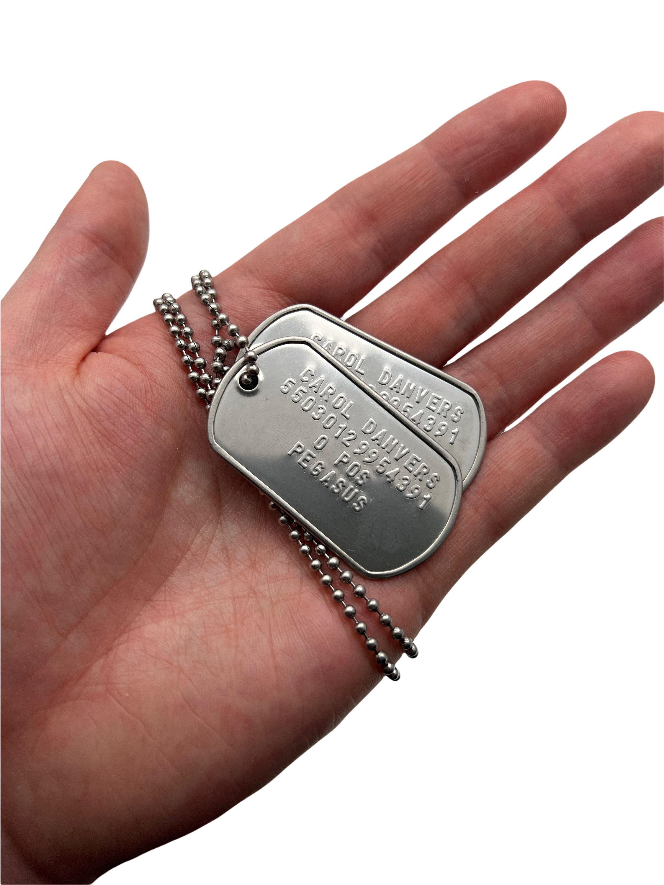 Captain marvel dog tag sales