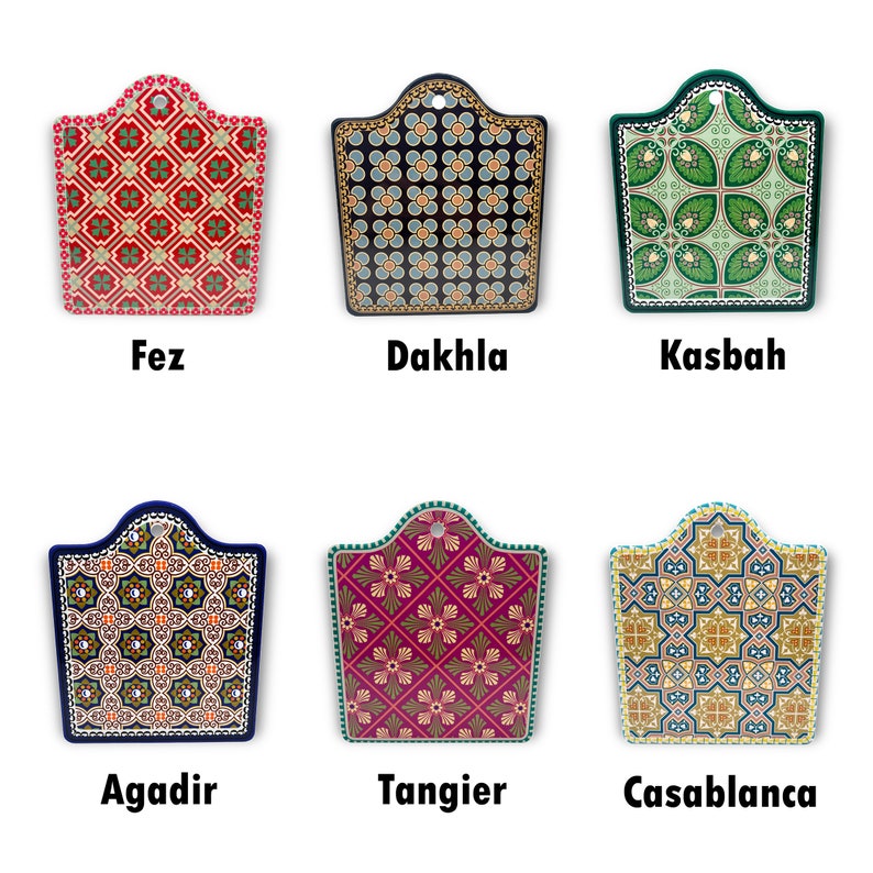 Moroccan Ceramic Trivet, Heat Resistant Pot Holder, Non-Skid Table Mats, Heat Insulation Hot Pot Pad, Trivet Mat, Mug Cork Mat image 2