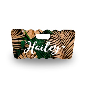 Personalized Gold And Green Kneeling Pad High-density Foam Perfect For Yoga
