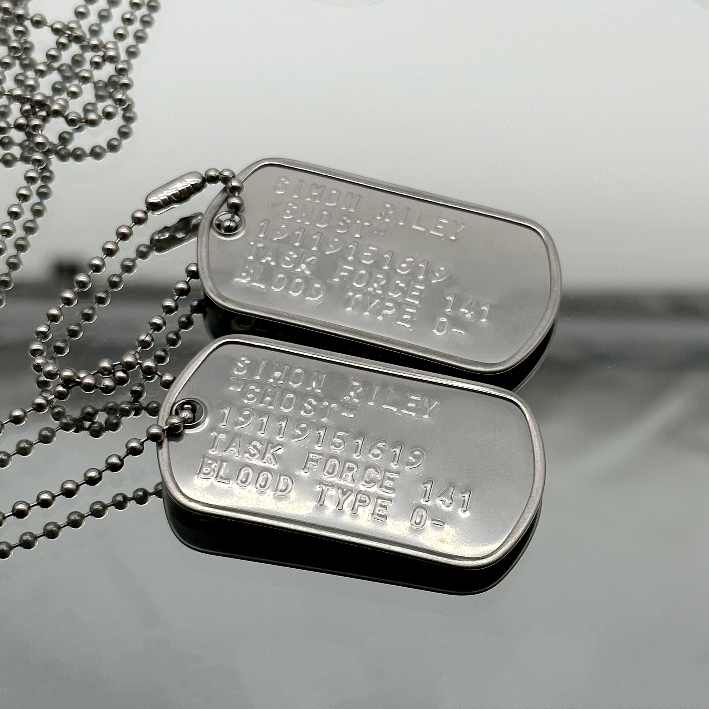 Simon 'Ghost' Riley US military dog tag set