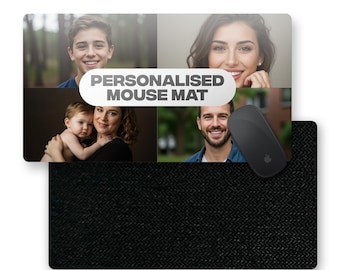 Personalized Photo Collage Mouse Pad: Custom XL Gaming Mat