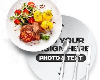 Personalized Circle Glossy Placemat: Cork-Backed, Heat Resistant Round Table Mat