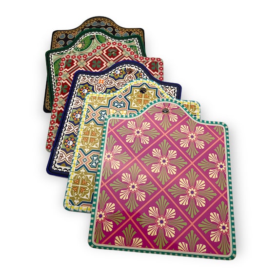 Moroccan Ceramic Trivet: Heat-Resistant Cork-Backed Pot Holder