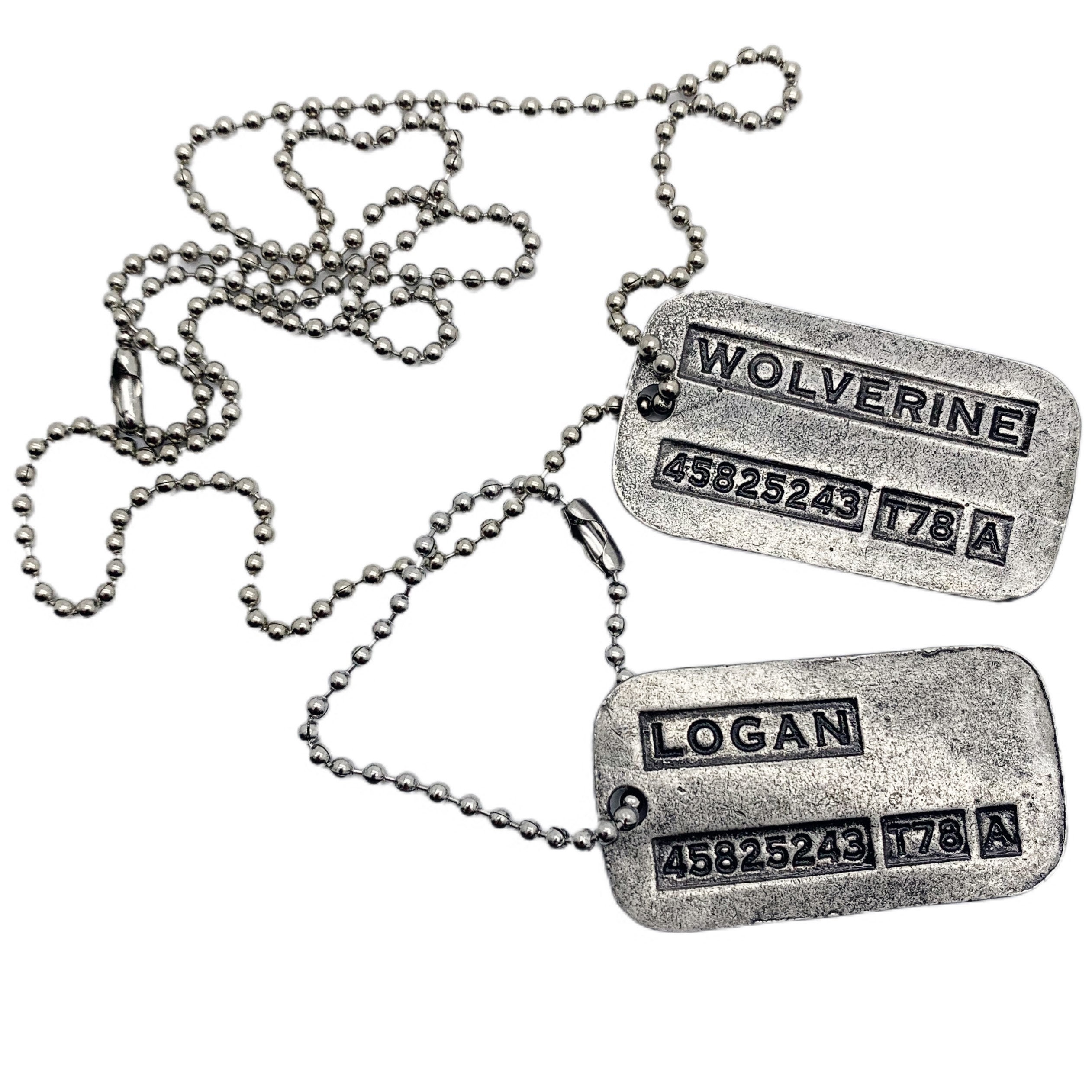 Wolverine Dog Tag Necklace, Silver Logan Dog Tag Chain, X-men Steel Pendant  Necklace 