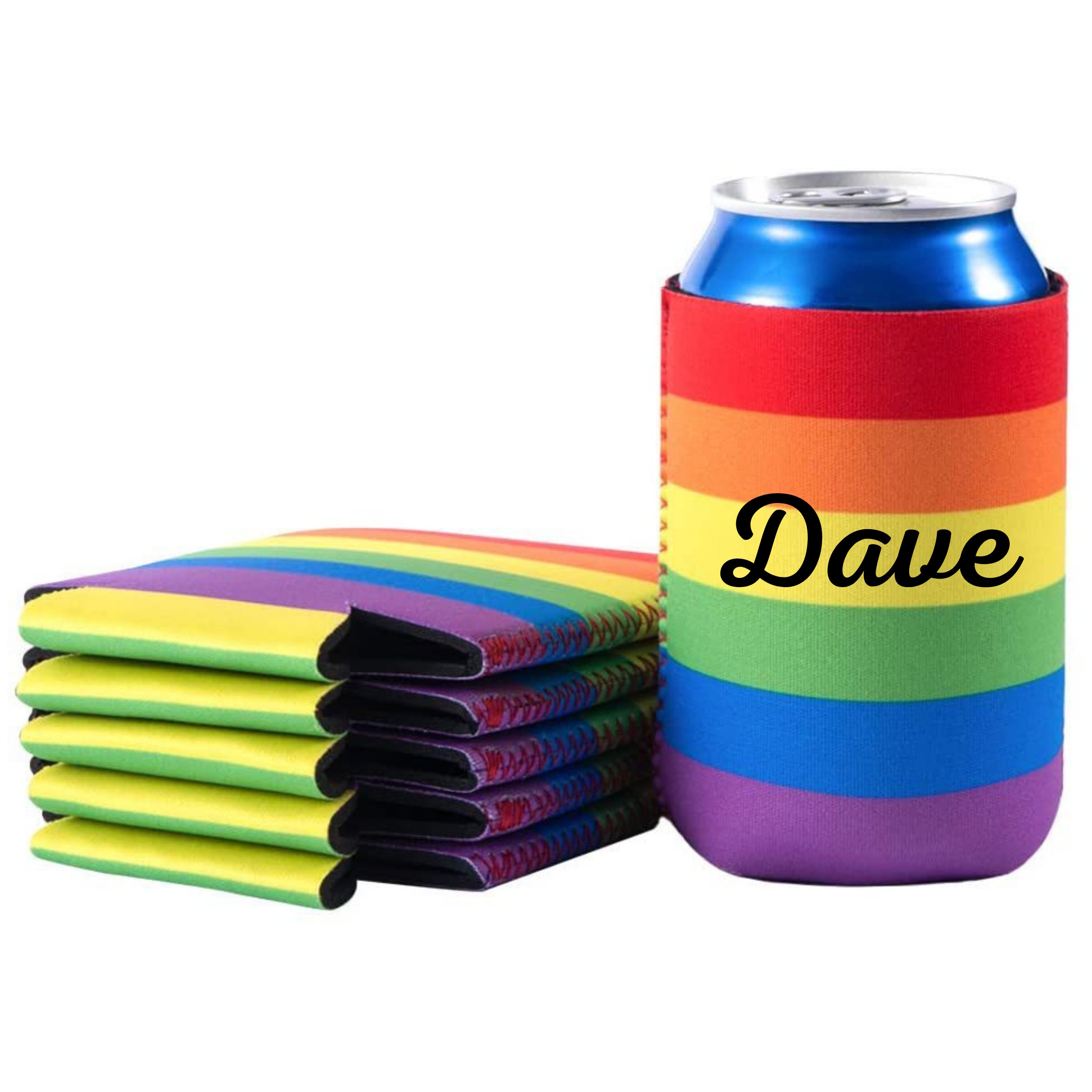 Rainbow Stainless Steel DGC Can Koozie