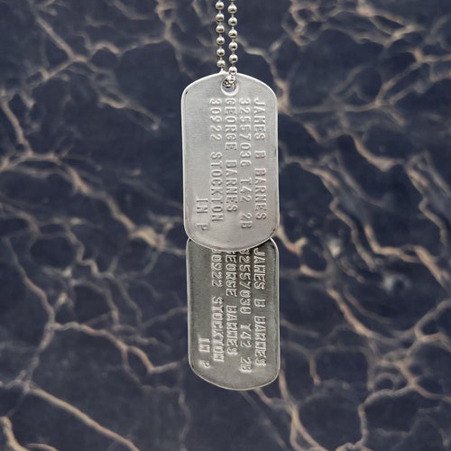James Bucky Barnes WWII Style Military Dog Tags Screen - Etsy