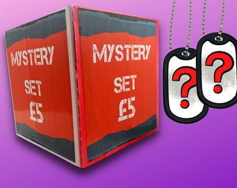 TheDogTagCo 'MYSTERY' Set - Try Your Luck with our MYSTERY BOX Set Dog Tag - Contains Additional Bonus Sweet!