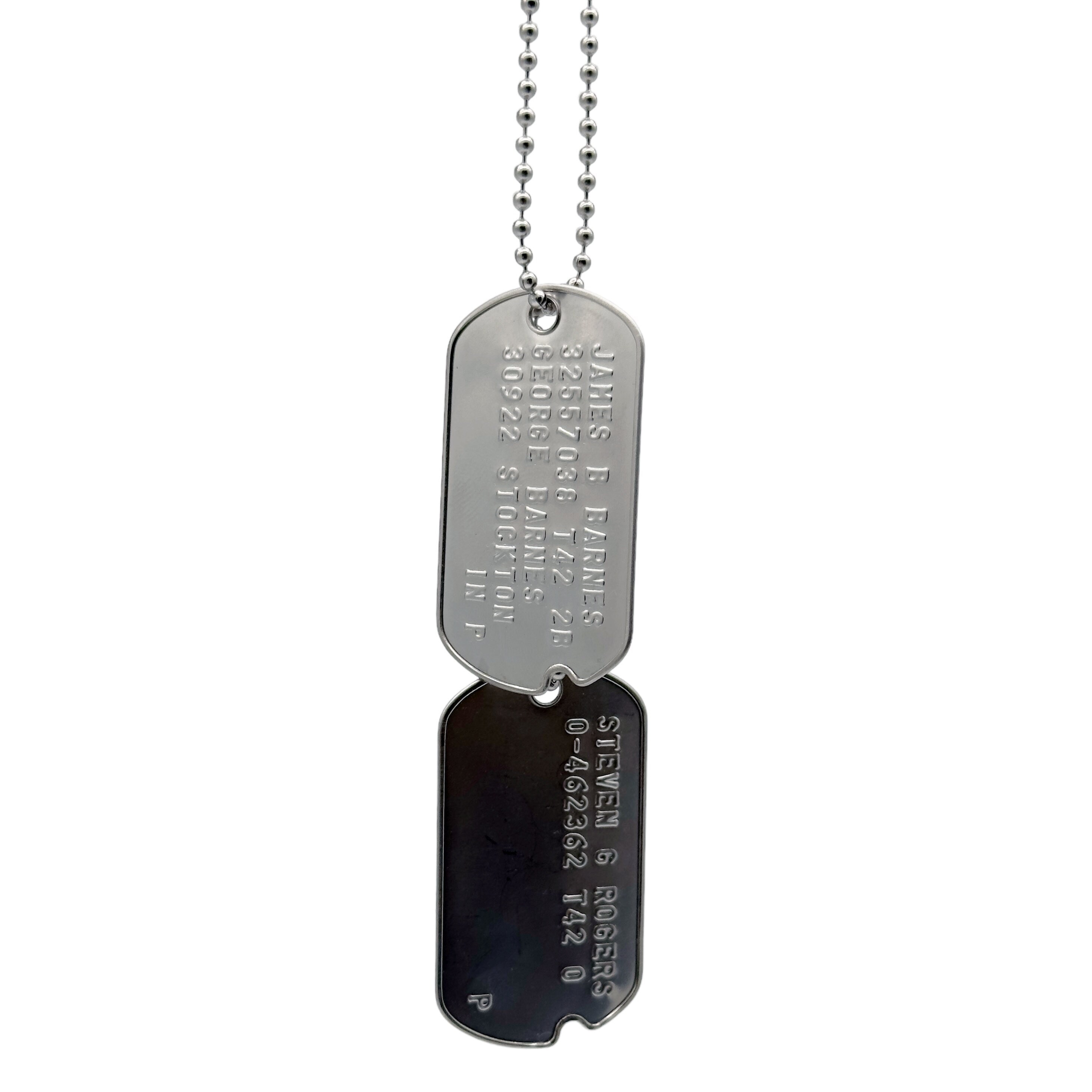 Bucky Barnes Dog Tag Stephen Rogers Dog Tag WWII Style 