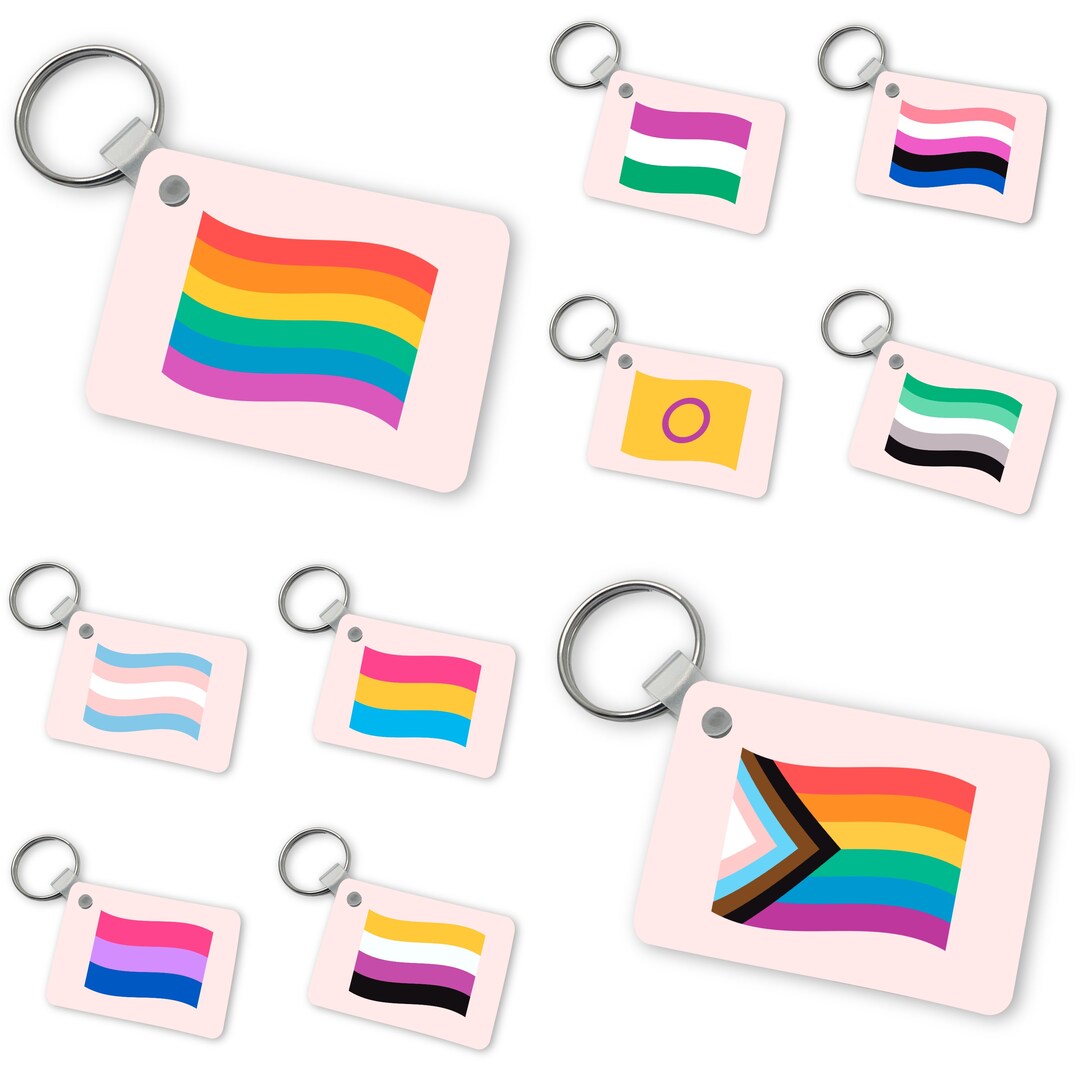 Pride Flags Key Handmade LGBTQIA2-S Pride Flag Keyring: Diverse Flags, UK Made - Etsy