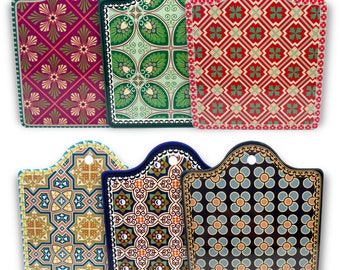 Moroccan Ceramic Trivet, Heat Resistant Pot Holder, Non-Skid Table Mats, Heat Insulation Hot Pot Pad, Trivet Mat, Mug Cork Mat