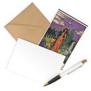 L'ensemble de cartes postales féministes (7 cartes et 7 enveloppes)