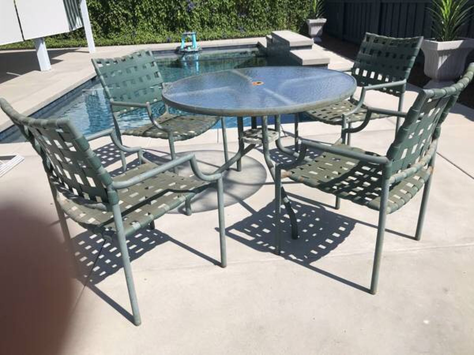 Vintage Tropitone Cantina Patio Dining Set 4 Chairs and Etsy