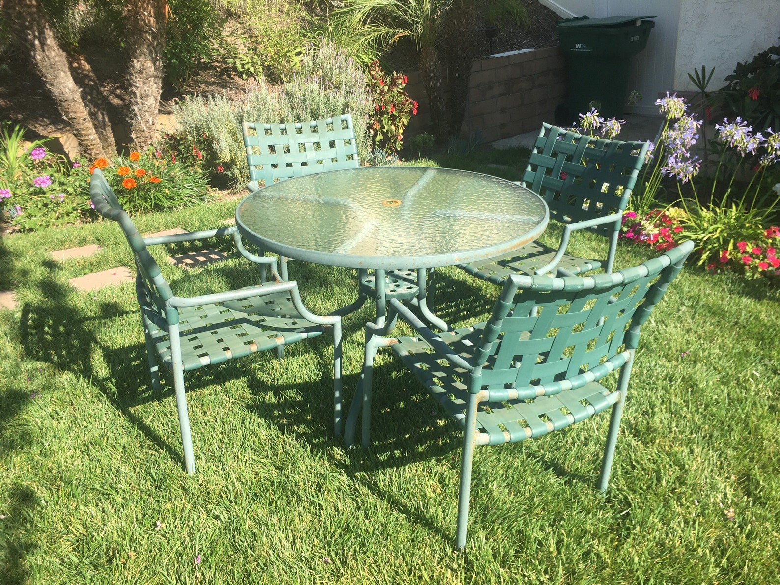 Vintage Tropitone Cantina Patio Dining Set 4 Chairs and Etsy
