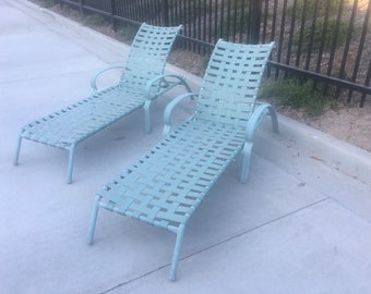 Vintage  Patio Chaise Loungers