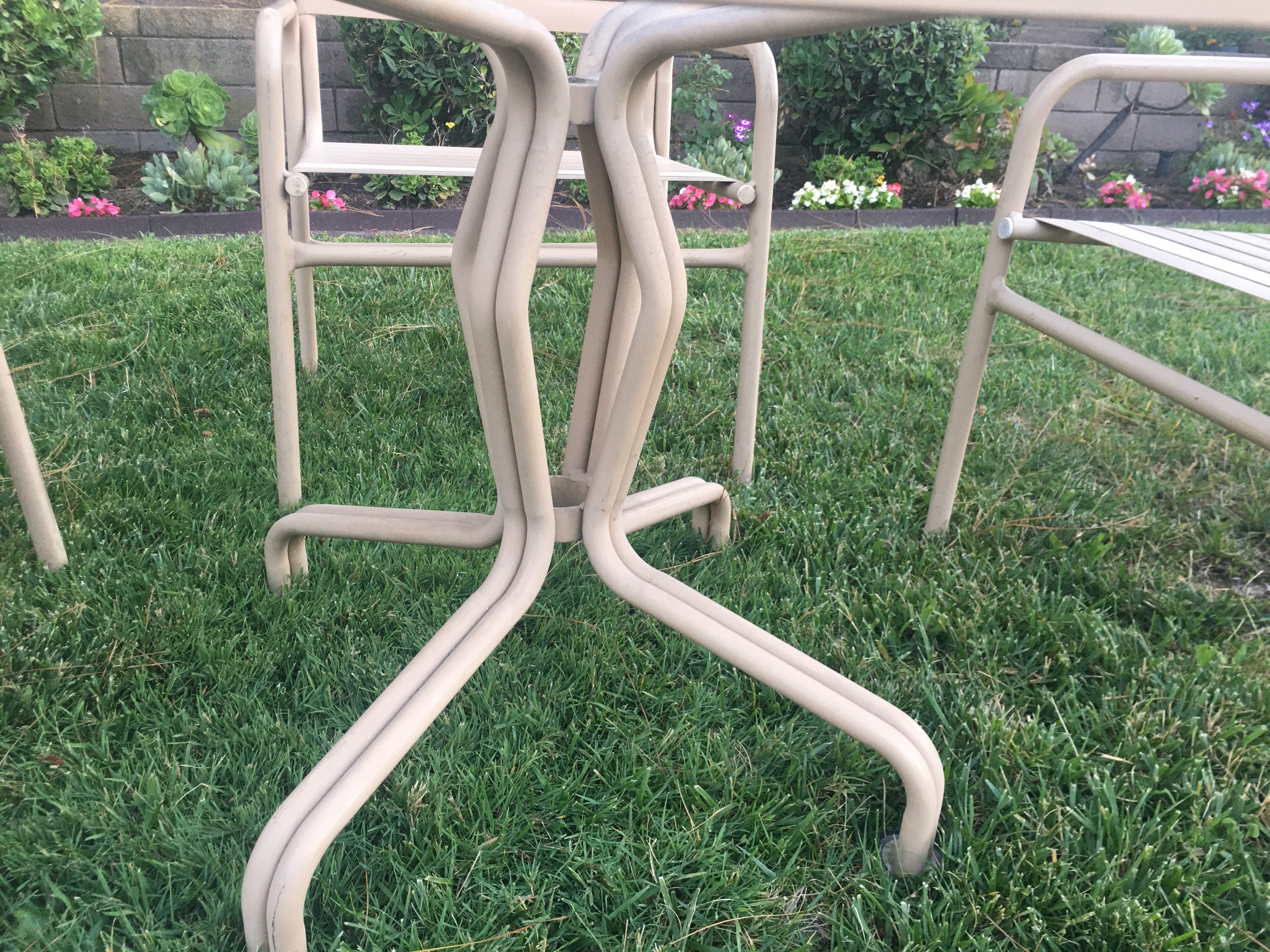 Vintage Brown Jordan Vinyl Strap Patio Set Etsy