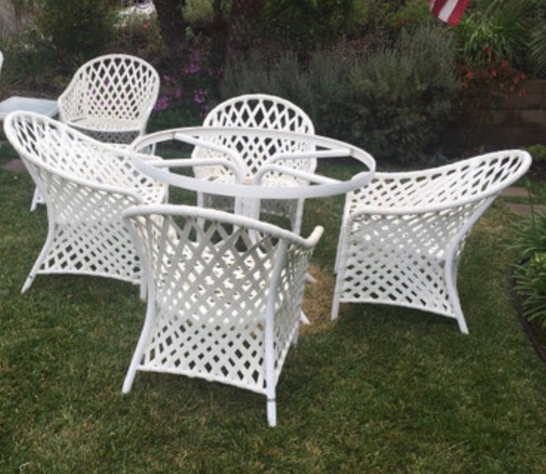Extremely Rare Vintage Brown Jordan english Gardenpatio Set 5 Pieces Etsy