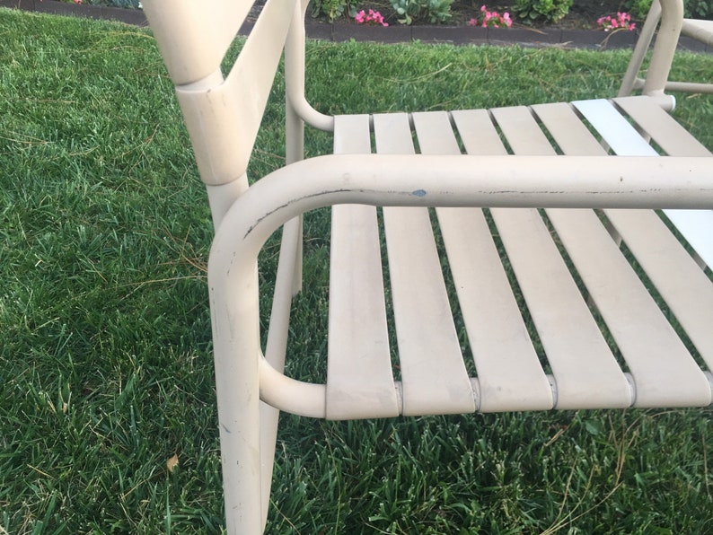 Vintage Brown Jordan Vinyl Strap Patio Set Etsy