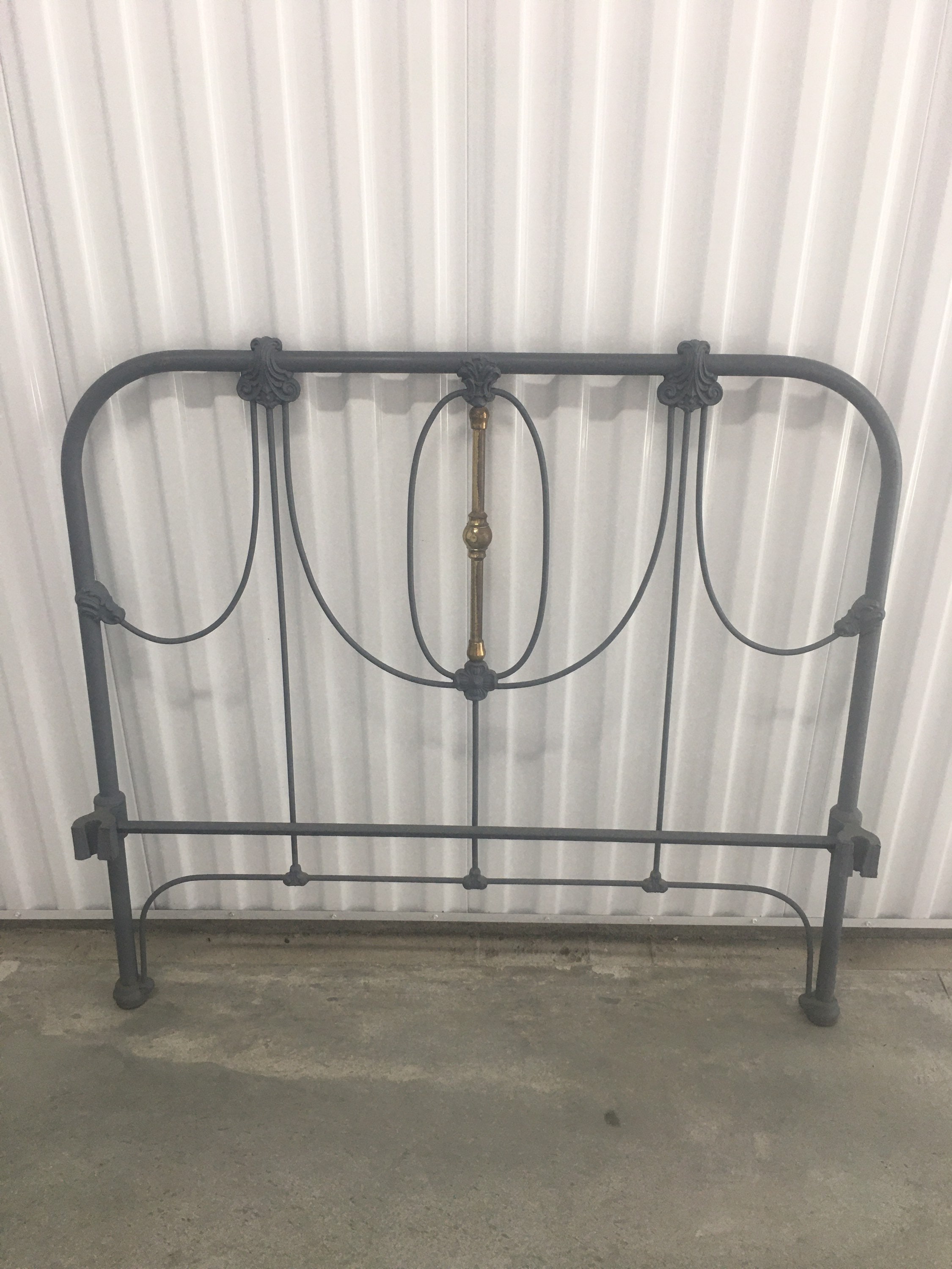 Antique Twin Wrought Iron Bed Frame. Early 1900s Headboard Etsy