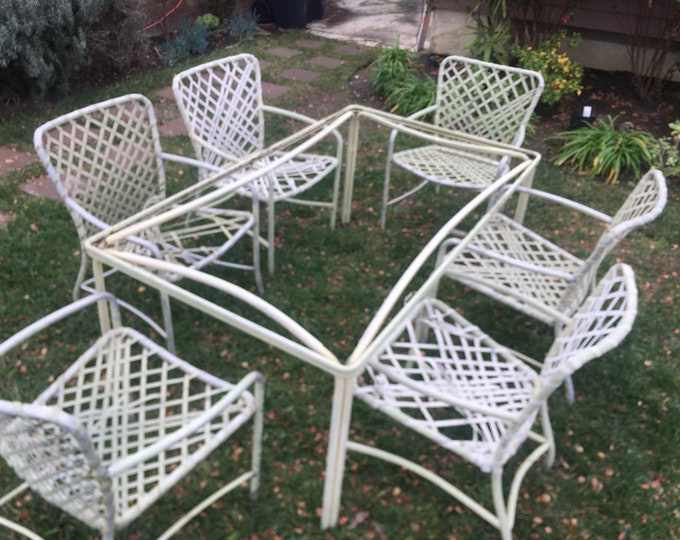 Vintage Brown Jordan Tamiami Patio Set for Refurbishing Etsy