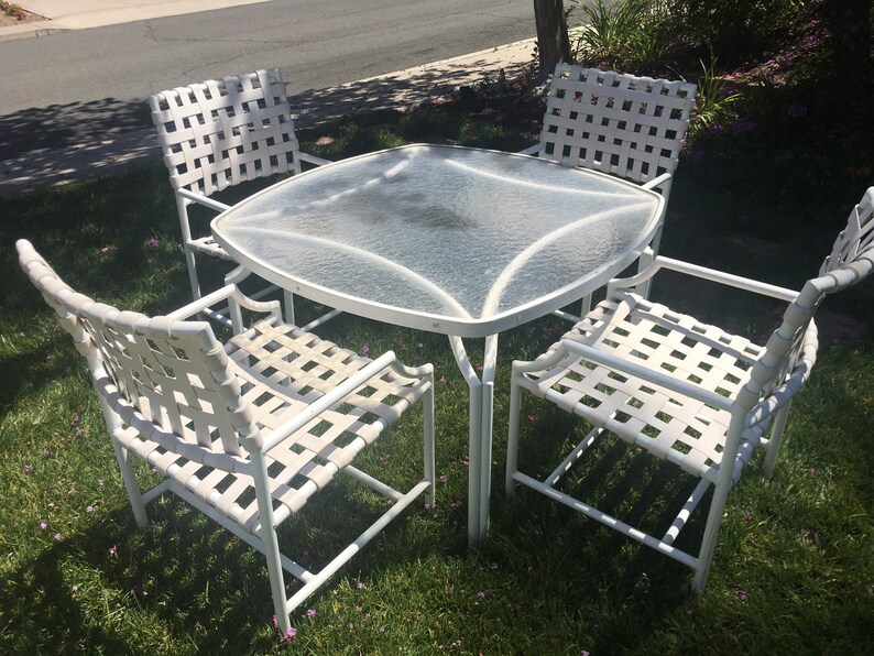 Vintage Tropitone Cantina Patio Dining Set 4 Chairs and Etsy