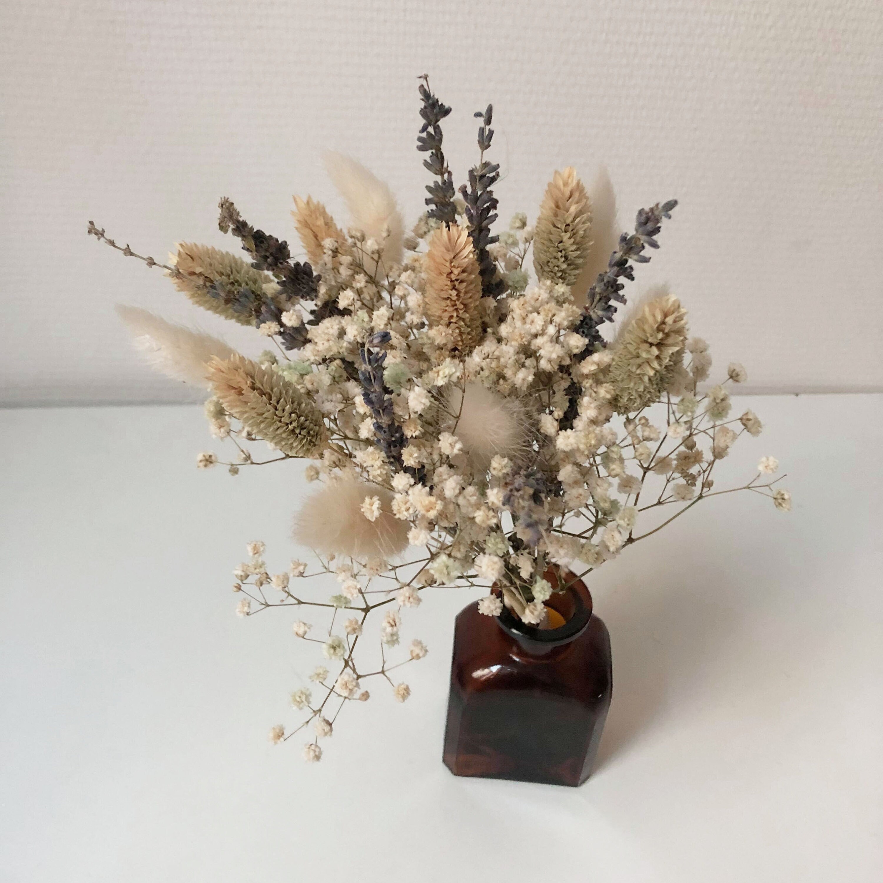 Bouquet Aude - Bouquet de Fleurs Séchées Style Champêtre et Teintes Naturelles