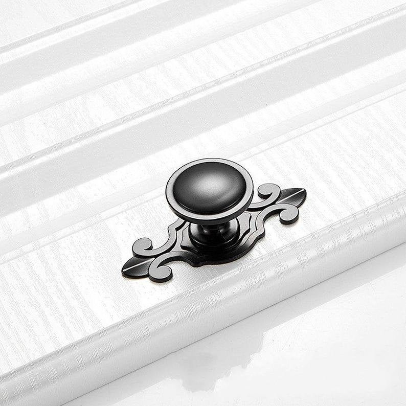Black Drawer Pulls Knob Door Knob Dresser Pull Handle Etsy