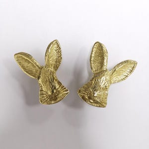 Brass Gold Rabbit dresser knobs Drawer knobs Pulls Dresser Pull Cabinet knobs pulls brass knobs cabinet pulls dresser pulls cabinet hardware