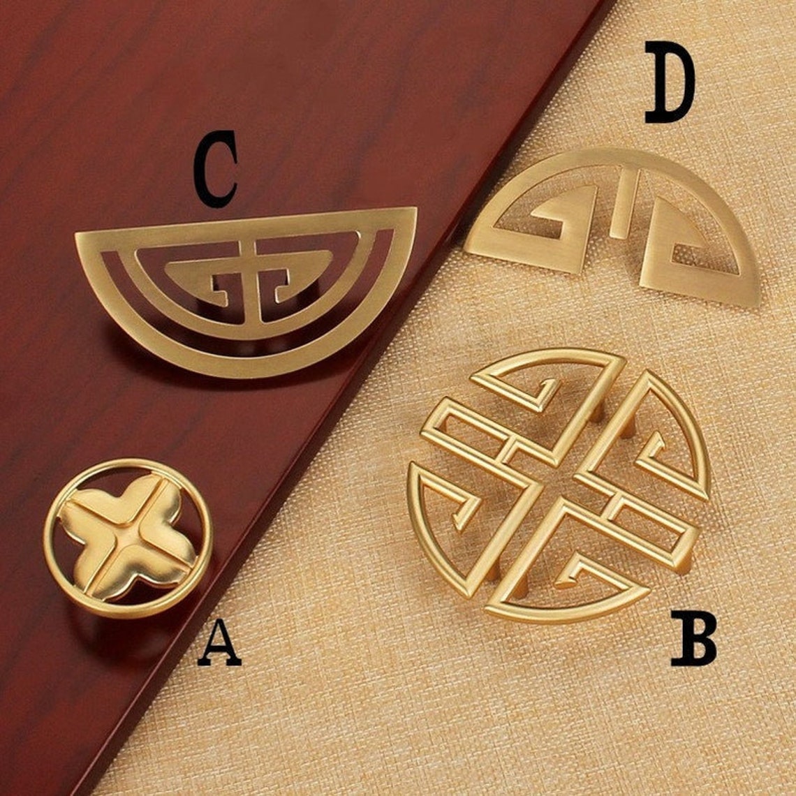 Goldener SchrankGriffe Halbkreis Türgriffe Schubladengriffe | Etsy