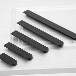 Black Gold Cupboard Closet Handles Drawer Handle Dresser Knobs Cabinet Handles Closet Wardrobe Pulls Modern Kitchen Pull Furniture Hardware