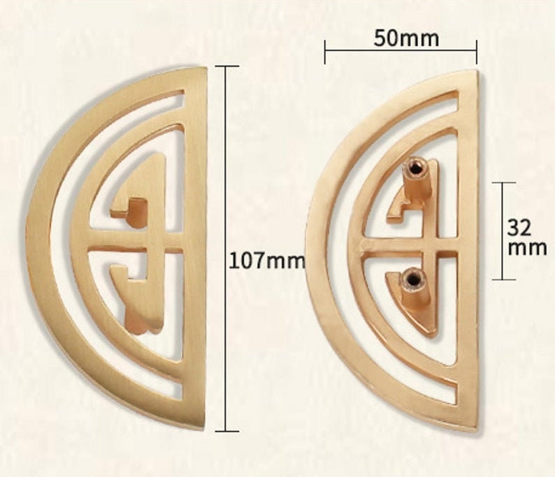 Goldener SchrankGriffe Halbkreis Türgriffe Schubladengriffe | Etsy