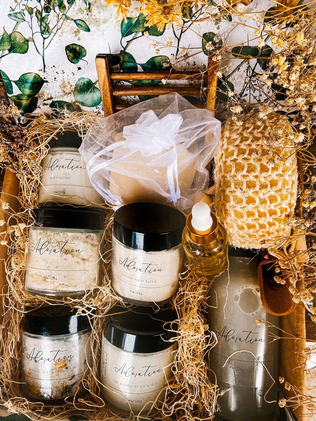 Luxury Bath Set Spa Set Gift Box Self Care Gift Bubble Etsy