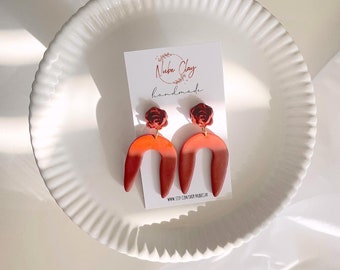 Ivone Valentine’s Day, Handmade Polymer Clay Earrings, Valenties Earrings, Clay Earrings, Gift Idea, Nube Clay, Clay Earrings, Cute Earrings