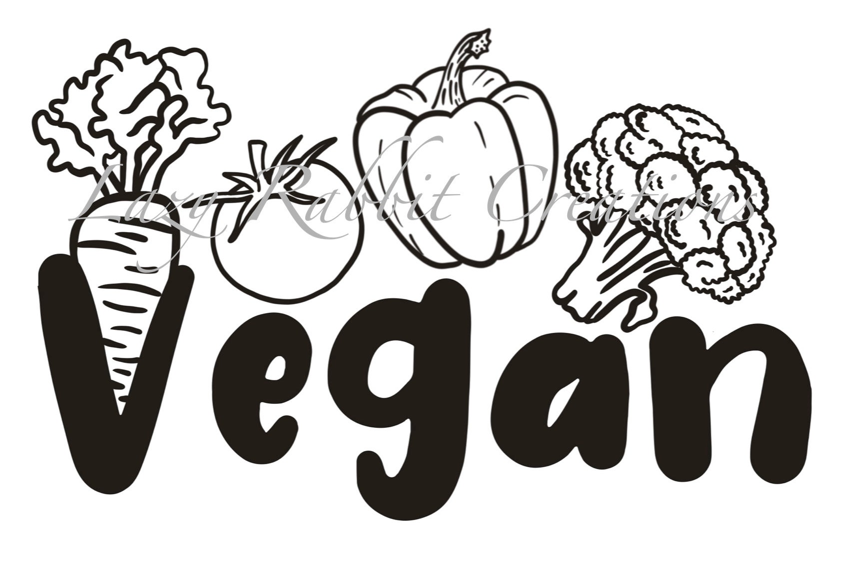 Vegan Vegetable File I Eat My Vegetables Vegan SVG PNG File Etsy