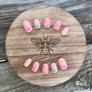 Colorful Disney Mickey Minnie Mouse Press On Nails