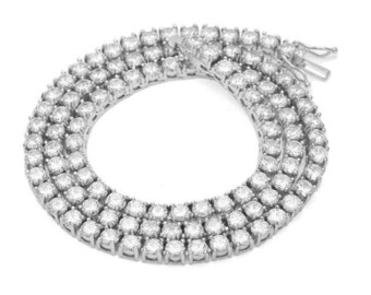 18K Gold Diamond Tennis Chain Tennis 