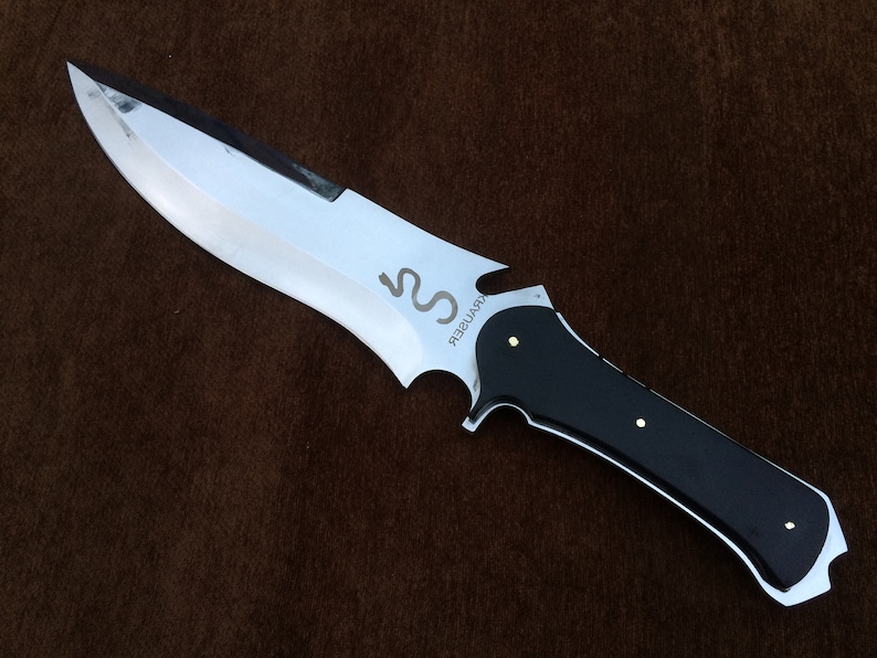 Jack Krauser Knife Reproduction Giant Version Personalized Custom Handmade Spring Steel, Bowie Knife, Birthday Gift, Gift For Friend image 5