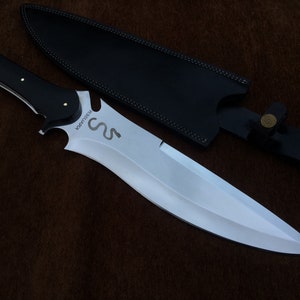 Jack Krauser Knife Reproduction Giant Version Personalized Custom Handmade Spring Steel, Bowie Knife, Birthday Gift, Gift For Friend image 2