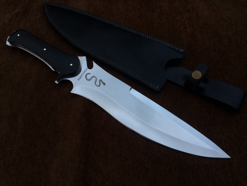 Jack Krauser Knife Reproduction Giant Version Personalized Custom Handmade Spring Steel, Bowie Knife, Birthday Gift, Gift For Friend image 2